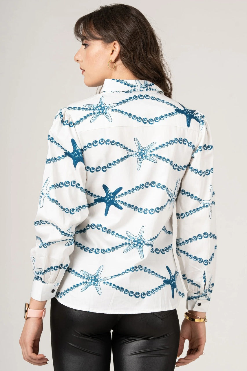 Starfish Chain Women’s Full Sleeves Shirt